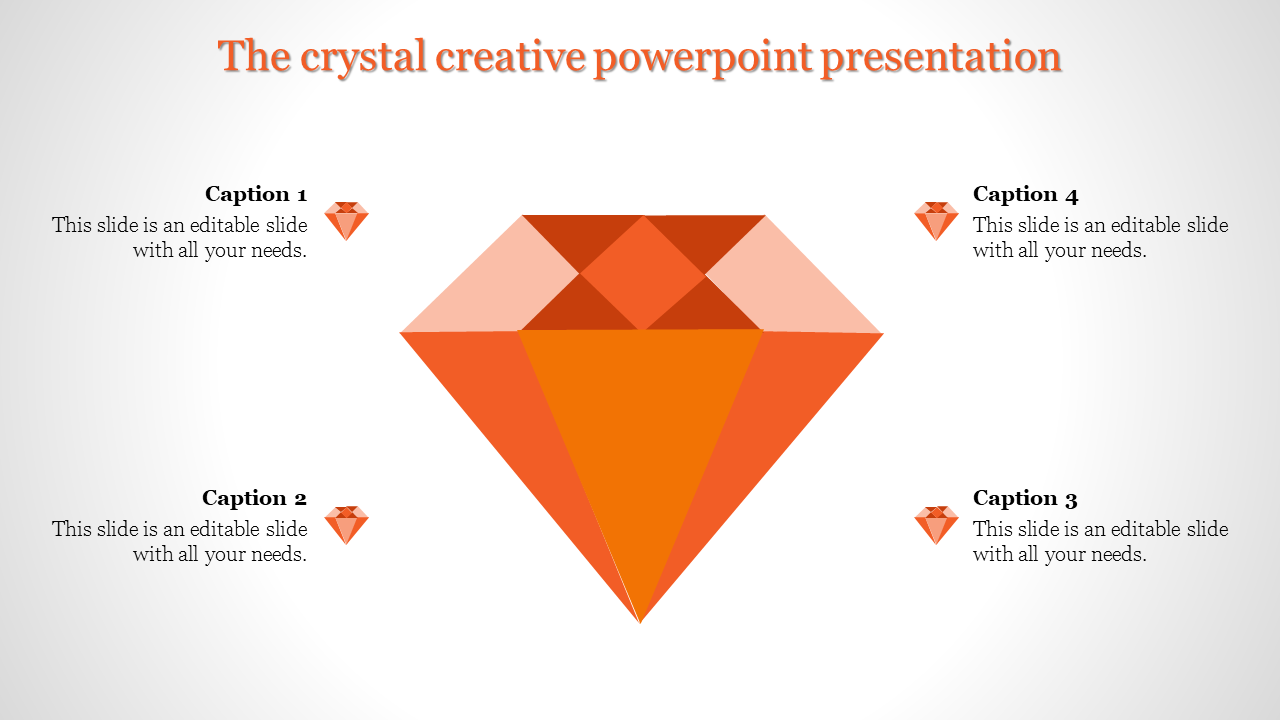 creative powerpoint presentation-The crystal creative powerpoint presentation-Orange